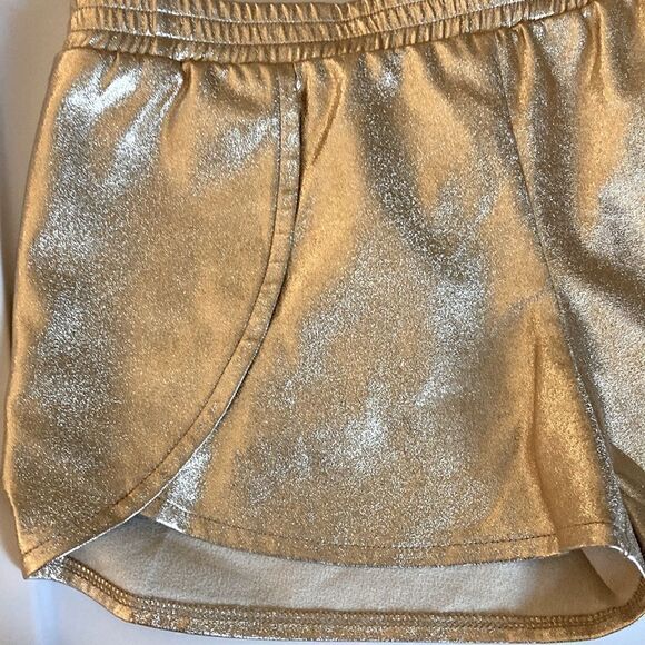 MIA New York NWOT Girls Rose Gold Metallic Shorts. Size Large. - Picture 3 of 6